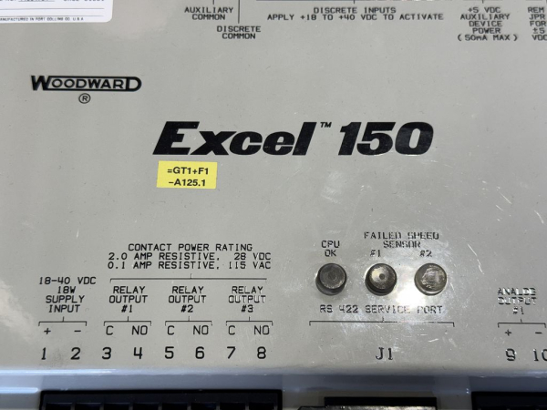 Woodward Excel 150 Steuergerät Controller 8200-111 Rev. B gebraucht