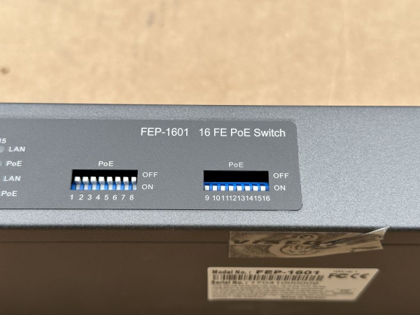 FEP-1601 16 FE PoE Switch
