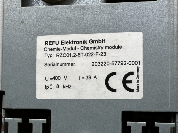 REFU RZC01.2-6T-022-F-23 chemistry module