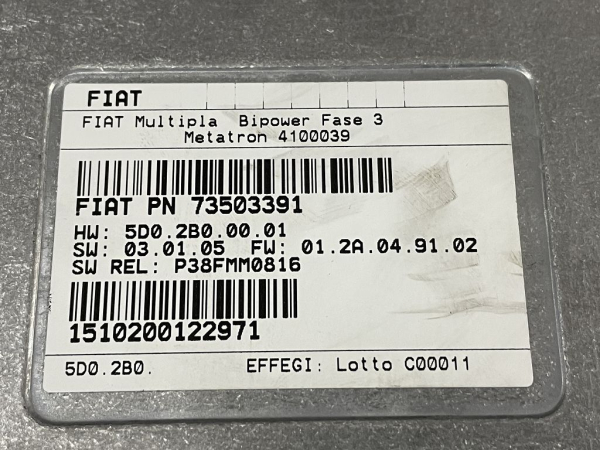 73503391 original Fiat Multipla 2001-2010 Bipower engine control unit NEW