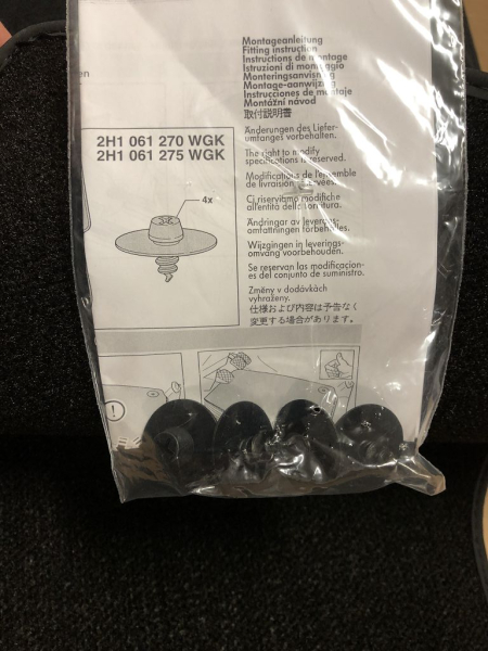 2H7061275 Set of floor mats DARK LABEL Genuine VW Amarok NEW