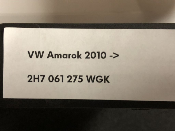 2H7061275 Set of floor mats DARK LABEL Genuine VW Amarok NEW