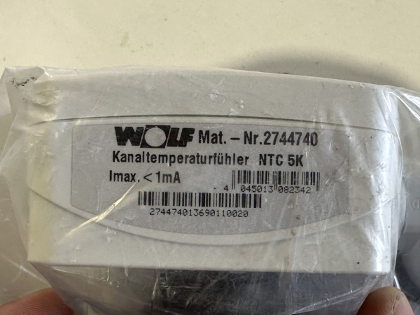 Wolf 2744740 duct temperature sensor NTC 5K NEW