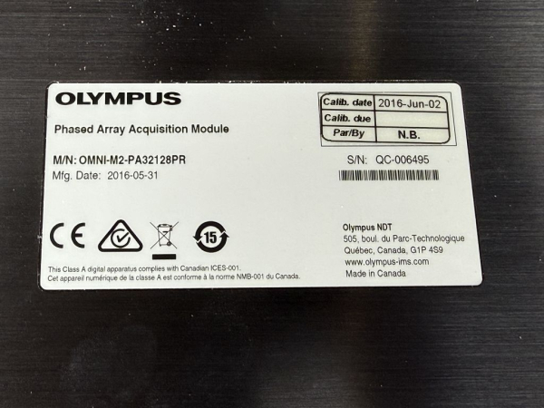 Olympus OmniScan MX2 multi-technology inspection device OMNI2-103134 OMNI-M2-PA32128PR used
