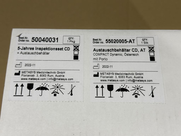 Metasys  50040031 55020005-AT  5-Jahres-Inspektionsset Compact Dynamic NEU
