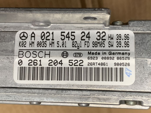 A0215452432 0261204522 engine control unit Mercedes SL500 R129 5.0 M119.982