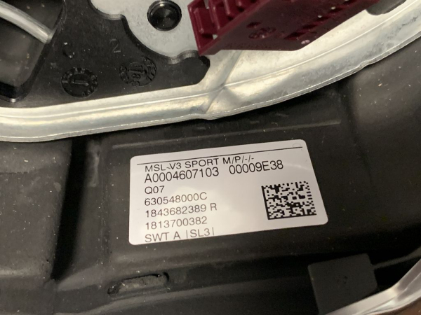 A0004607103 9E38 original Mercedes E-Class 213 steering wheel leather black