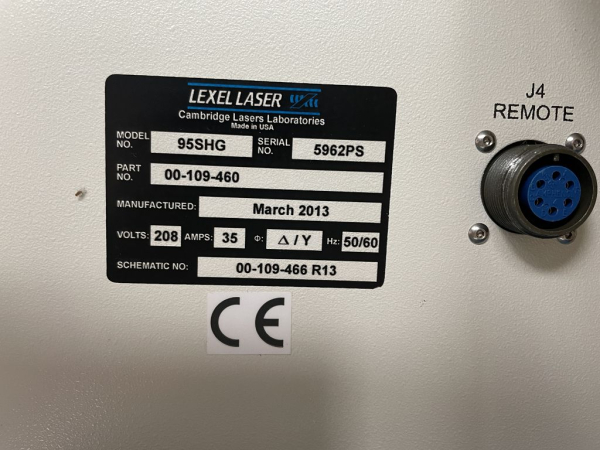 UV Argon-Ionenlaser Lexel Laser 95SHG