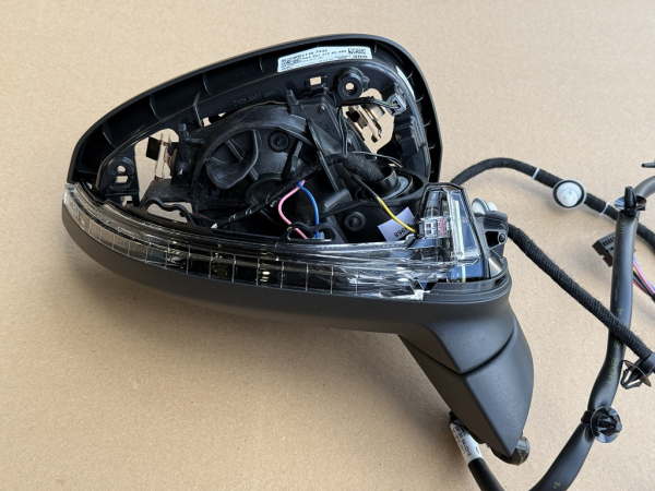 Original Audi A5 S5 RS5 RHD Außenspiegelgehäuse 8W6857410BS rechts, elektrisch verstellbar, satinschwarz (Neu)