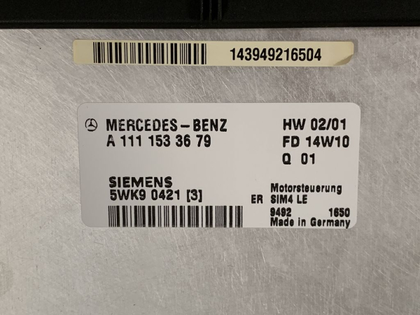 A1111533679 original Mercedes C203 engine control unit NEW
