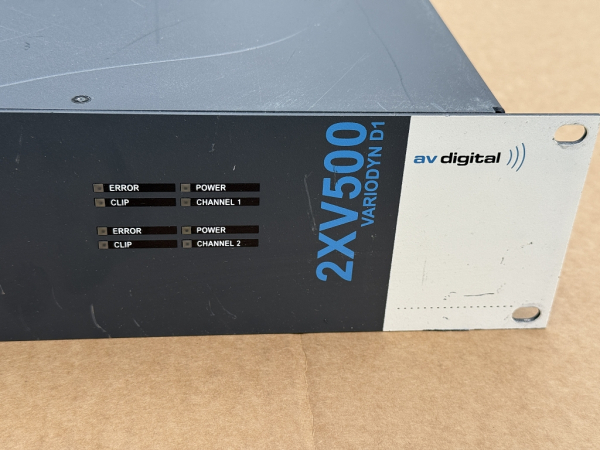 AV Digital VARIODYN D1 2XV500 AVD-G11-A225-02 Power Amplifier