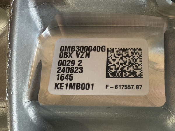 Original Audi Q8 e-tron Gearbox 0MB300040G for Electric Drive (1-Speed, NEW)