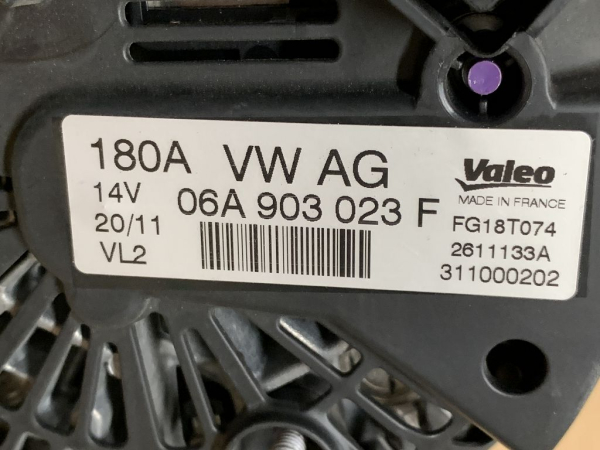 06A903023F original VAG Transporter Alternator Generator 180A NEW