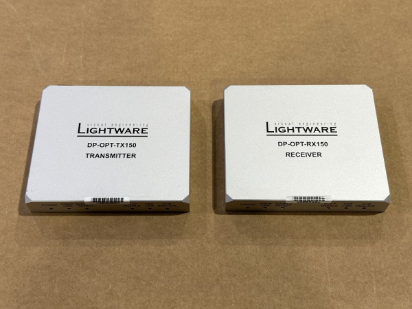 DP-OPT-TX150 DP-OPT-RX150 Lightware Fiber Optical DisplayPort Extender KVM