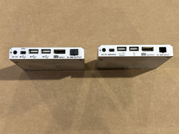 DP-OPT-TX150 DP-OPT-RX150 Lightware Fiber Optical DisplayPort Extender KVM