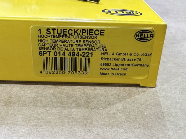 6PT014494221 original HELLA sensor exhaust gas temperature for Chevrolet Silverado NEW