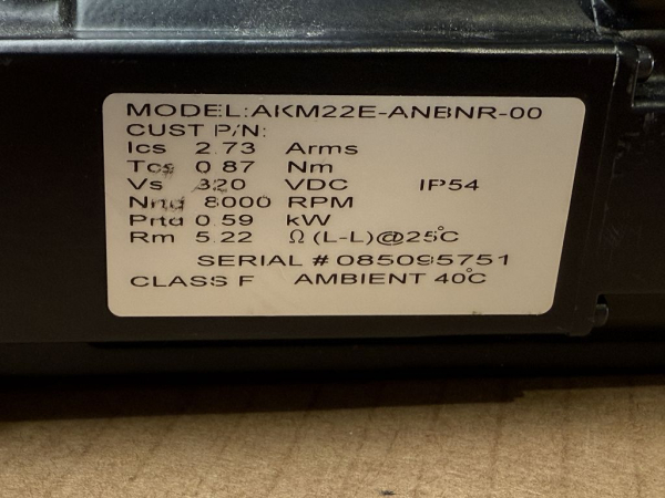 Danaher Motion Servomotor AKM22E-ANBNR-00 mit Neugart PLE60 Planetengetriebe i=20 (gebraucht)