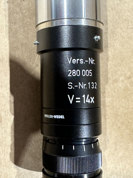 Möller-Wedel Prüffernrohr Fernrohr gerade V=14-fach 7,2/200