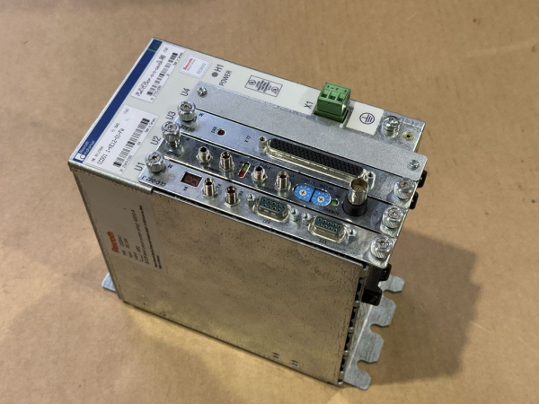 Bosch Rexroth Indramat CCD01.1-KE12-01-FW Controller with Firmware FWA-CLC*DP-SY3-06V06-MS and Plug-In Cards CLC-D02.3, DA002.1, DEA28.1 (used, REMAN)