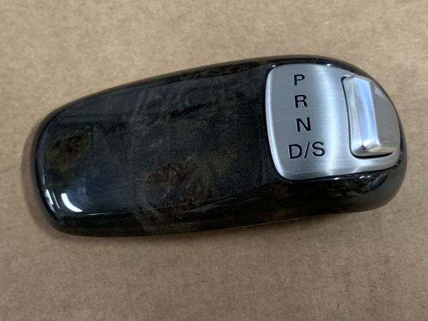 4H2713139T Original Audi Selector Lever Handle Upper Wood Brown Silver NEW