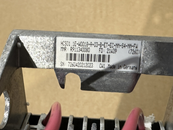 R911340080 HCS01.1E-W0018-A-03-B-ET-EC-NN-S4-NN-FW Rexroth NEW