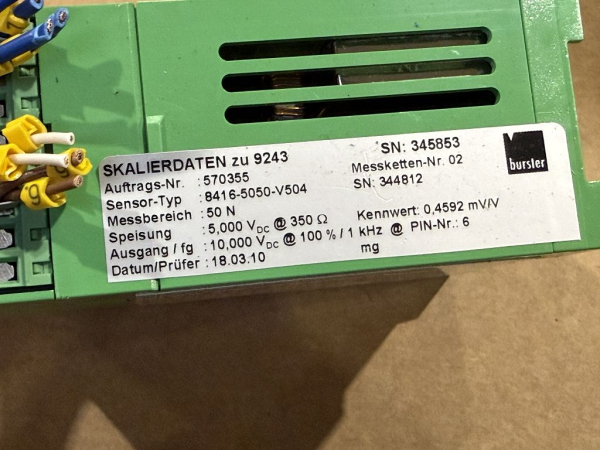 burster Verstärkermodul Typ 9243 – Artikelnummer: burster-9243 (gebraucht)