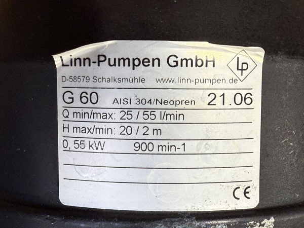 Linn Pumpen G 60 Zahnradpumpe Förderpumpe G 60 (gebraucht)