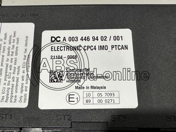 A0034469402 A3C0544970000 original Mercedes CPC4 control unit NEW