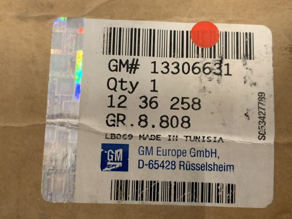 13306631 1236258 original Opel GM on-board computer display Astra H NEW