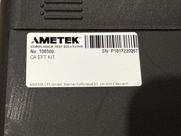 AMETEK EM TEST – CA EFT KIT No. 106500 (lightly used)