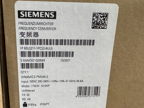 6SL3211-1PC22-8UL0 Siemens SINAMICS Power Module PM240-2 5.5kW NEW