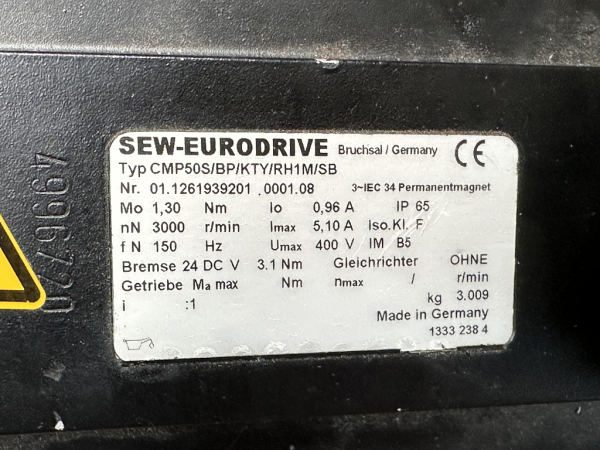 SEW CMP50S/BP/KTY/RH1M/SB Servomotor