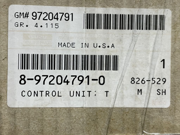 97204791 8-97204791-0 8972047910 original ISUZU control unit NEW