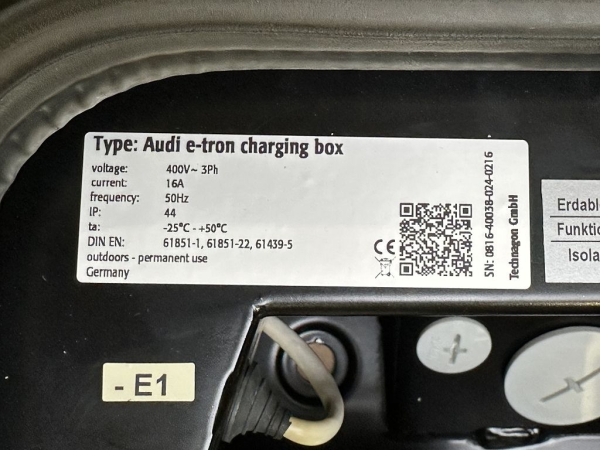 Technagon Audi e-tron Ladebox AC-Ladestation 11kW 400V AC, 3-phasig (neu, unbenutzt)