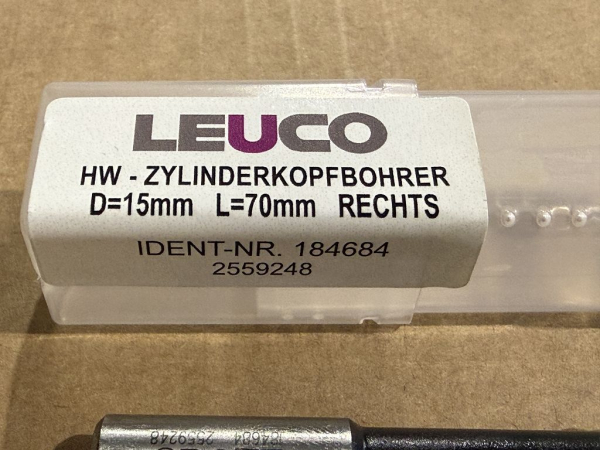 LEUCO HW Cylinder Head Drill Industrial Drill 184684 2559248 (new)