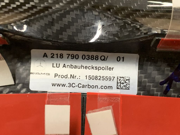A2187900388 Mercedes rear spoiler original AMG Carbon CLS C 218 Coupe spoiler