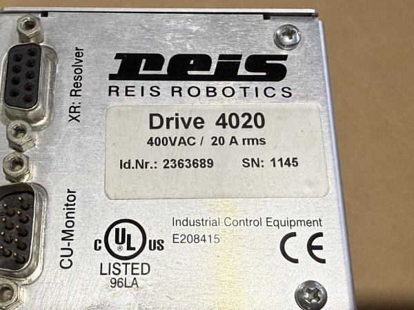 REIS ROBOTICS Drive 4020 Servoantrieb Industrieregler 2363689 gebraucht