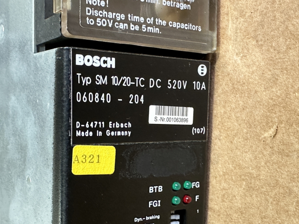 Bosch Servomodul SM 10/20-TC Antriebsmodul 060840-204 (gebraucht)