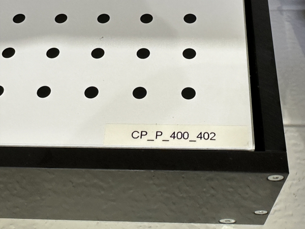 Kalibrierplatten Lochplatten Set für optische Messsysteme CP_P_400_400 / CP_P_400_402 (gebraucht)