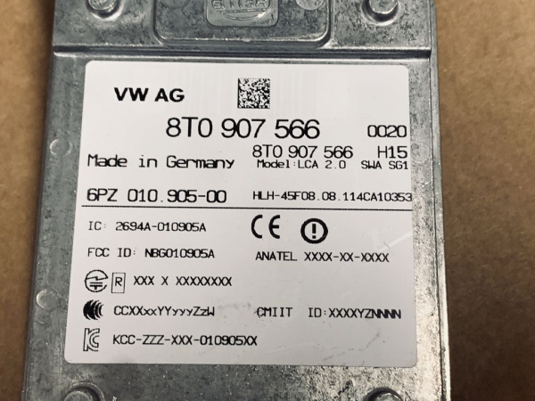 8T0907566 Control unit lane change assistant Audi A4 S4 A5 S5 RS5 NEW